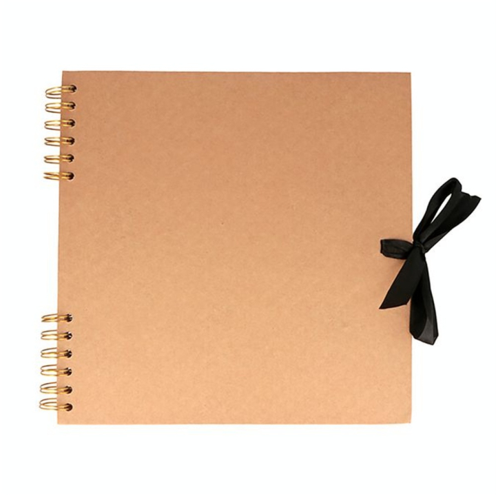 Album de Scrapbooking Kraft 25 x 25 cm Pages blanches - Artemio - Rougier et Plé