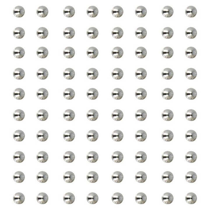 Perles adhésives ø 5 mm 80 pcs Argent - Artemio - Rougier et Plé