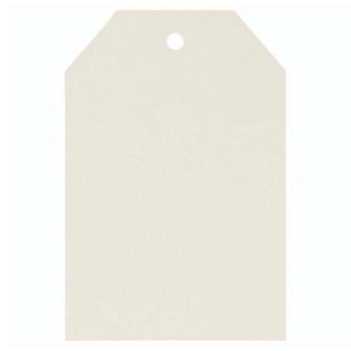 Étiquette Kraft 6 x 4 cm 50 pcs Blanc - Artemio - Rougier et Plé