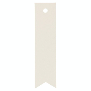 Étiquette Kraft 6 x 1.5 cm 50 pcs Blanc - Artemio - Rougier et Plé