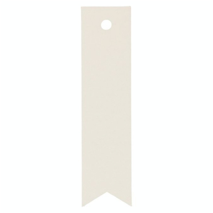 Étiquette Kraft 6 x 1.5 cm 50 pcs Blanc - Artemio - Rougier et Plé