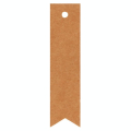 Étiquette 6 x 1.5 cm 50 pcs Kraft naturel - Artemio - Rougier et Plé
