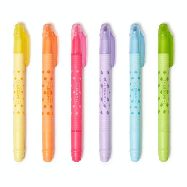 Surligneurs Effaçables Magic Highlighters 6 pcs - Legami - Rougier et Plé