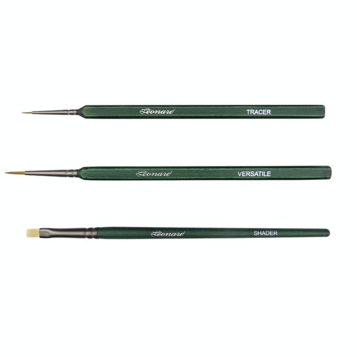 Pinceau Maquette Set Débutant 3 pcs - Léonard - Rougier et Plé