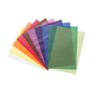 Papier Vitrail 20 x 30 cm 10 couleurs - Clairefontaine - Rougier et Plé
