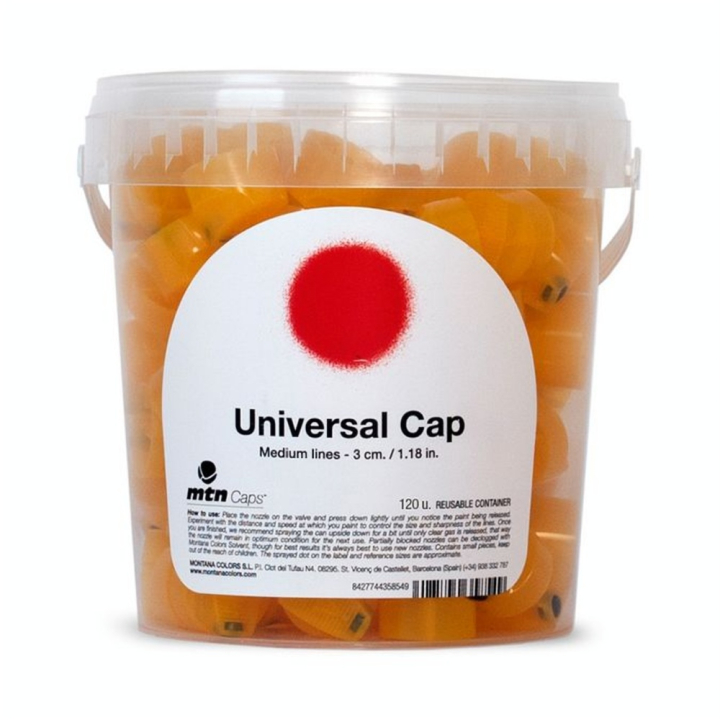 Skinny cap universel pour aérosol 3 cm x120 - Jaune - Montana - Rougier et Plé