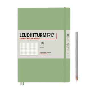 Carnet Composition B5 souple 123p pointillées - Sauge - Leuchtturm1917 - Rougier et Plé