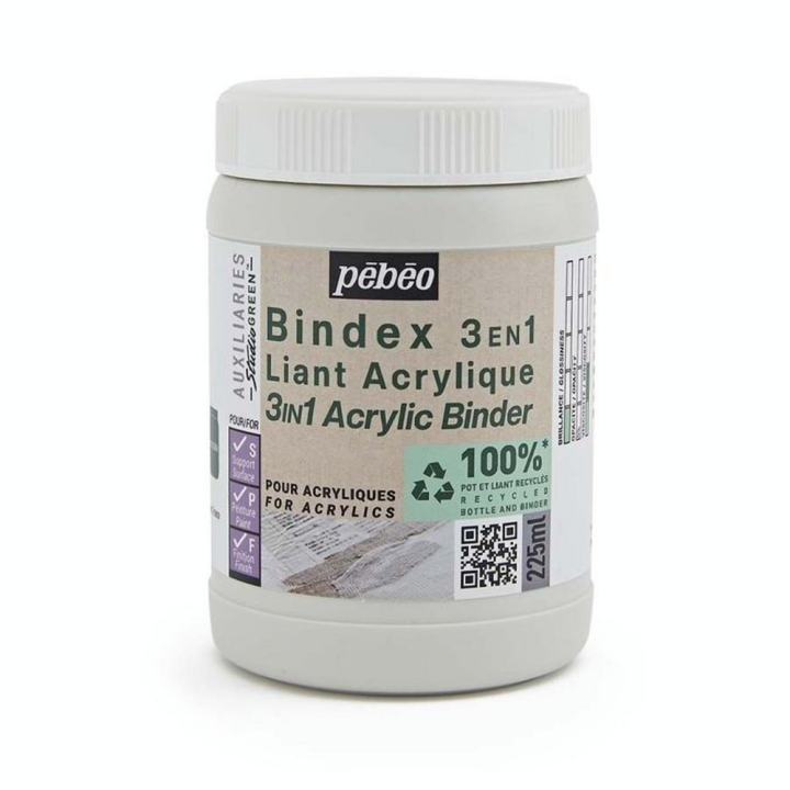 Liant Acrylique Bindex 3 en 1 Studio Green - Pébéo - Rougier et Plé