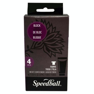 Encre Linogravure Textile 37 ml Kit de 4 couleurs - Speedball - Rougier et Plé