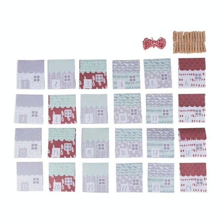 Calendrier de l'avent Kit Maisons en papier - Rayher - Rougier et Plé