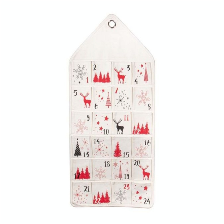 Calendrier de l'avent à suspendre 36 x 82 cm - Rayher - Rougier et Plé