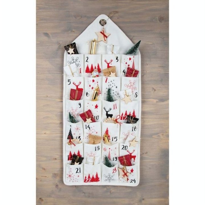 Calendrier de l'avent à suspendre 36 x 82 cm - Rayher - Rougier et Plé