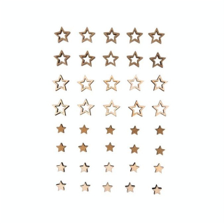 Mini Étoiles en bois 40 pcs - Rayher - Rougier et Plé
