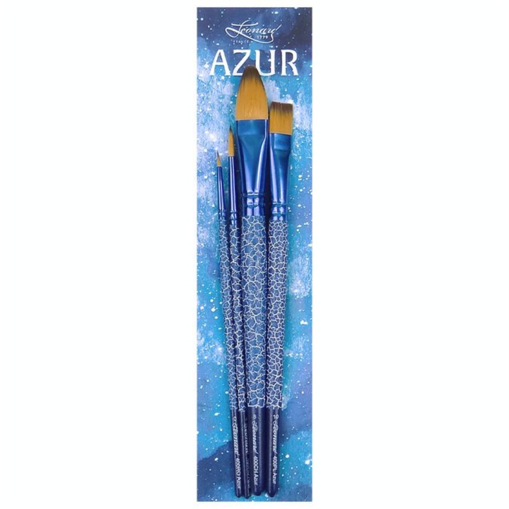 Pinceaux Azur assortiment 4 pcs - Léonard - Rougier et Plé