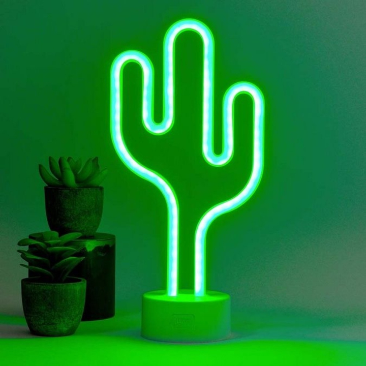 Lampe LED Effet Néon Cactus - Legami - Rougier et Plé