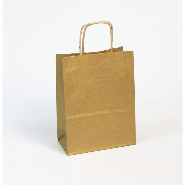 Sac en kraft Doré 16 x 8 x 21 cm - Clairefontaine - Rougier et Plé