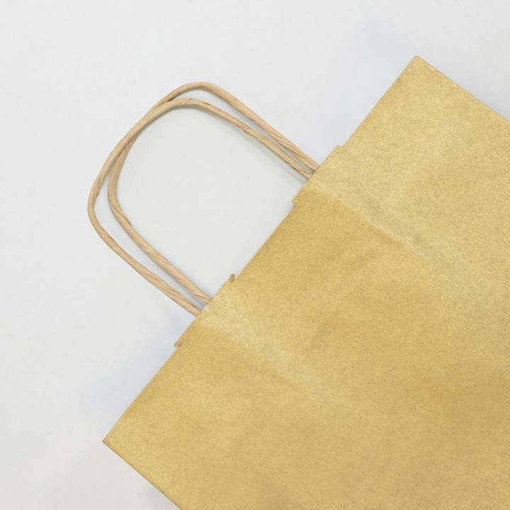 Sac en kraft Doré 16 x 8 x 21 cm - Clairefontaine - Rougier et Plé