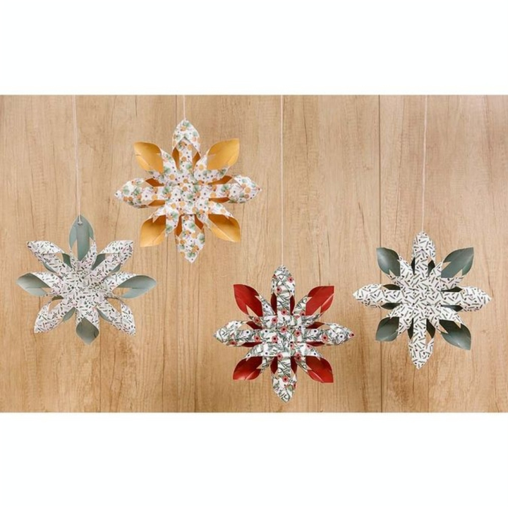 Étoiles décoratives Kit DIY 6 pcs Noël vitaminé - Clairefontaine - Rougier et Plé