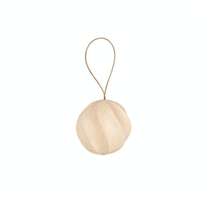 Boules torsadées à suspendre ø 6,5 cm 6 pcs - Décopatch - Rougier et Plé