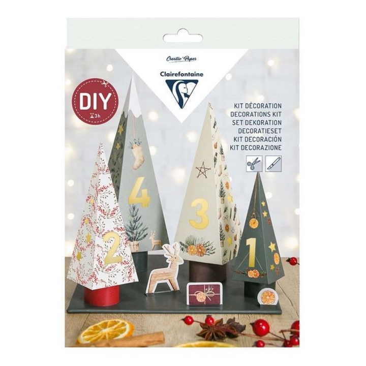 Sapins de l'Avent Kit DIY - Clairefontaine - Rougier et Plé