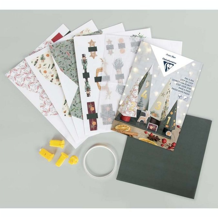Sapins de l'Avent Kit DIY - Clairefontaine - Rougier et Plé