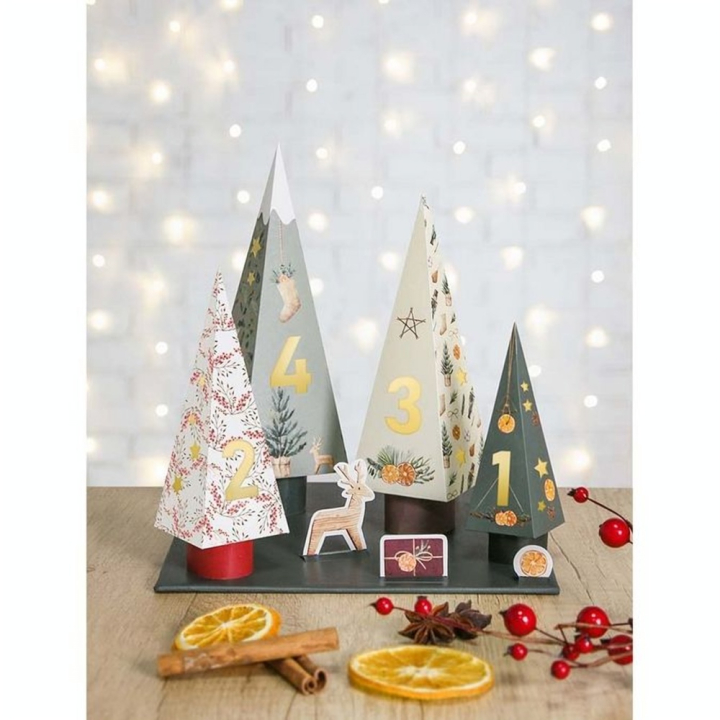 Sapins de l'Avent Kit DIY - Clairefontaine - Rougier et Plé