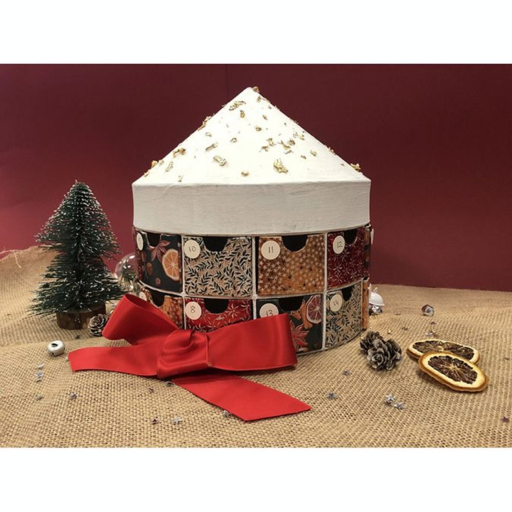 Calendrier de l'Avent Carrousel 25 x 25 cm - Décopatch - Rougier et Plé