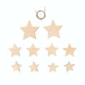 Étoiles décoratives 10 pcs Bois naturel - Aladine - Rougier et Plé
