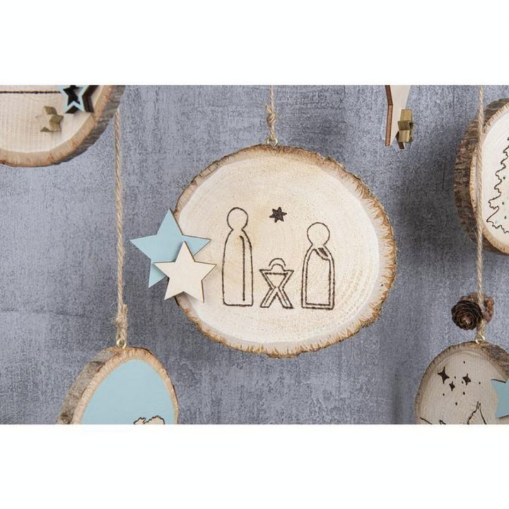 Étoiles décoratives 10 pcs Bois naturel - Aladine - Rougier et Plé