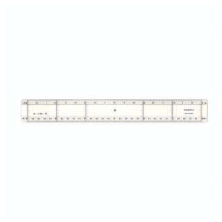 Règle à lavis 30 cm Réduction 1/20 et 1/30 - Minerva - Rougier et Plé