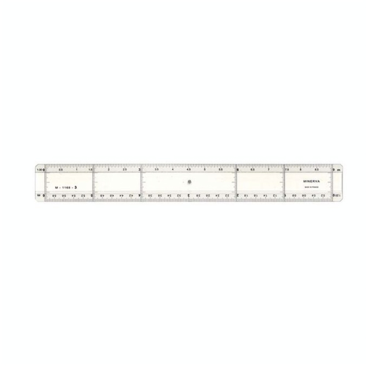 Règle à lavis 30 cm Réduction 1/20 et 1/30 - Minerva - Rougier et Plé