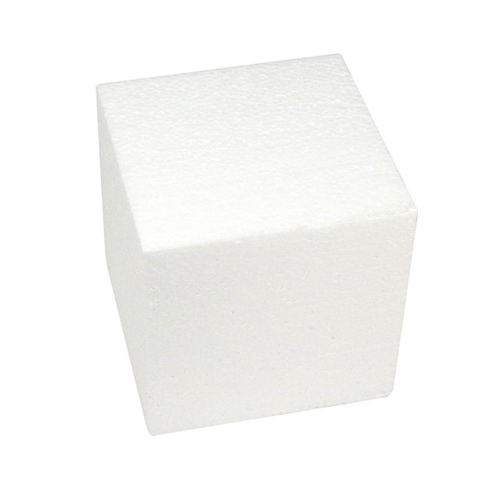 Cube en polystyrène 15 x 15 x 15 cm - Rayher - Rougier et Plé