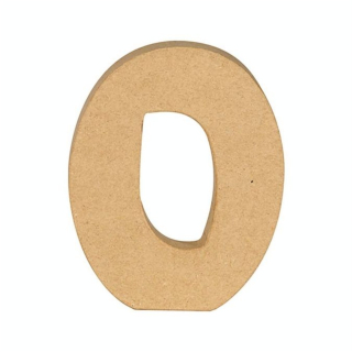 Chiffre 0 en papier mâché 20 cm - Décopatch - Rougier et Plé