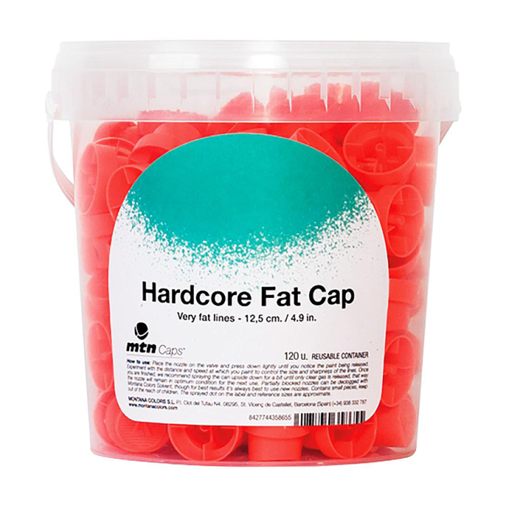 Cap tracé large Hardcore Fat Seau 120 pièces - Montana - Rougier et Plé