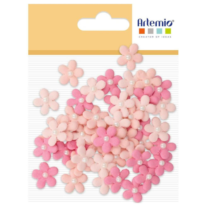 Fleurs décoratives Coton recyclé Ø 1,9 cm 50 pcs - Artemio - Rougier et Plé