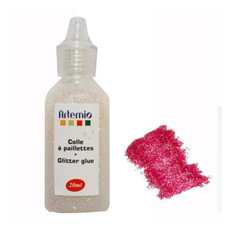 Colle Pailletée 25 ml Rose - Artemio - Rougier et Plé