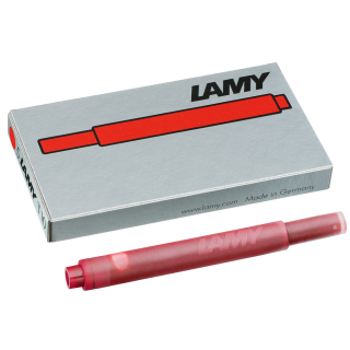 Cartouche d'encre T10 Rouge 5 pcs - Lamy - Rougier et Plé