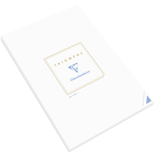 Bloc de correspondance Triomphe A4 50 feuilles velin uni 90g - Clairefontaine - Rougier et Plé