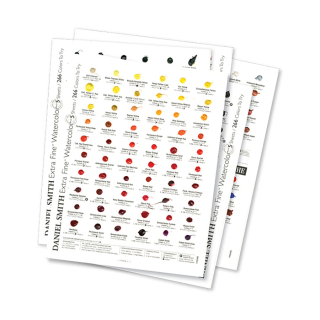 Carte des 266 nuances Aquarelle - Daniel Smith - Rougier et Plé
