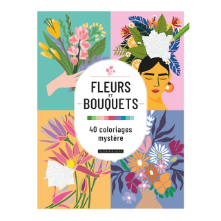 Livre de Coloriages mystère Fleurs et bouquets - Dessain et Tolra - Rougier et Plé