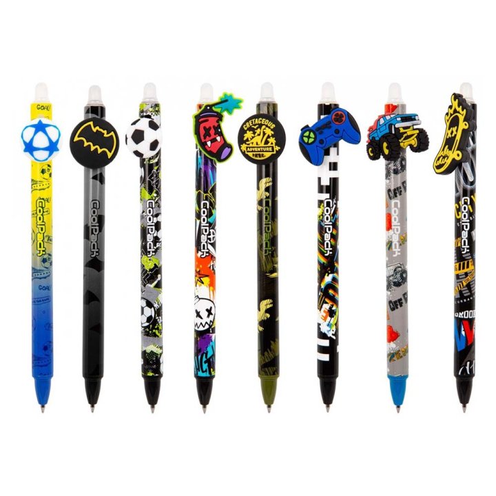 Stylo bille effaçable Jeux vidéo Skate Foot - Cool Pack - Rougier et Plé