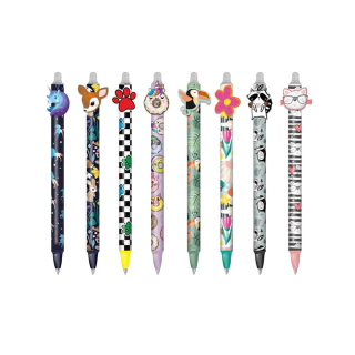 Stylo bille effaçable Animaux Beignet Fleur - Cool Pack - Rougier et Plé