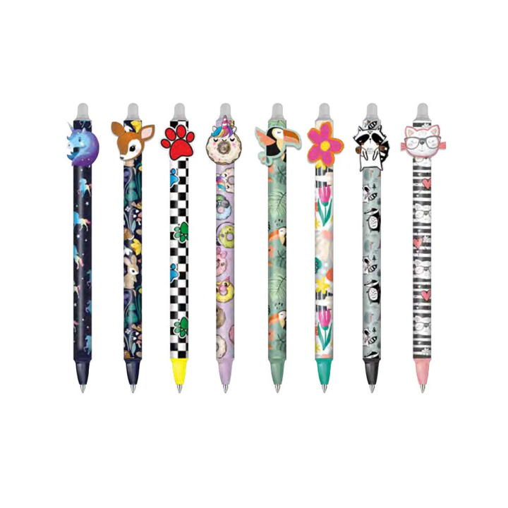 Stylo bille effaçable Animaux Beignet Fleur - Cool Pack - Rougier et Plé