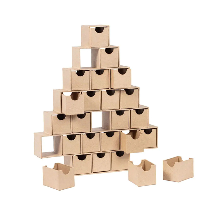 Calendrier de l'Avent Sapin 30 x 5 x 35 cm - Décopatch - Rougier et Plé