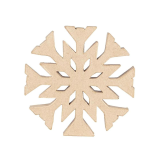 Cimier Sapin Flocon 2 x 20 x 20 cm - Décopatch - Rougier et Plé