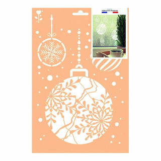 Pochoir A4 Boules de Noël - Graine Créative - Rougier et Plé