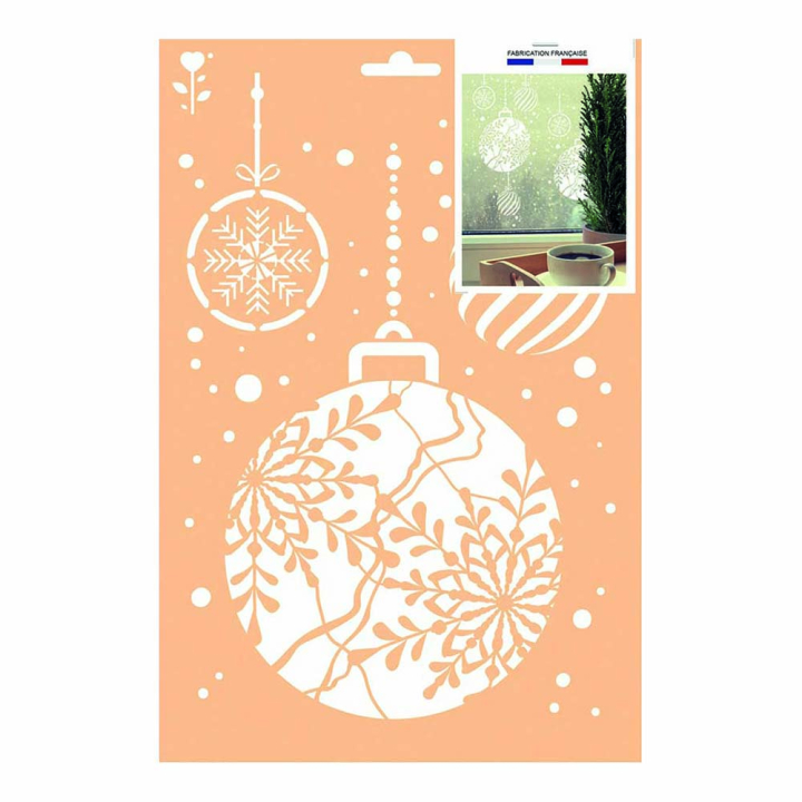 Pochoir A4 Boules de Noël - Graine Créative - Rougier et Plé