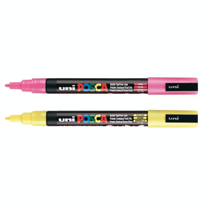 Boîte de 8 marqueurs assortis PC-3MC - Posca - Rougier et Plé