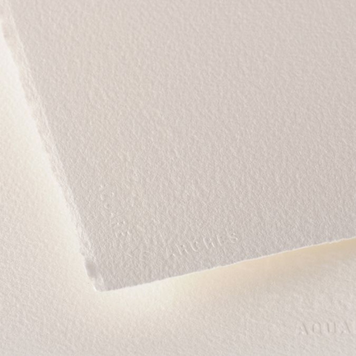Papier aquarelle 56 x 76cm 300g grain torchon - Arches - Rougier et Plé