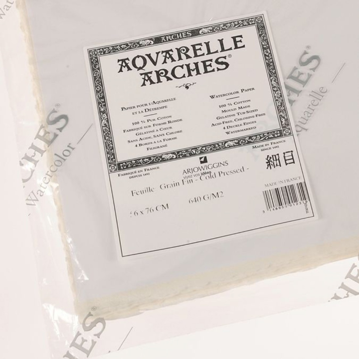 Papier aquarelle 640g grain fin - Arches - Rougier et Plé